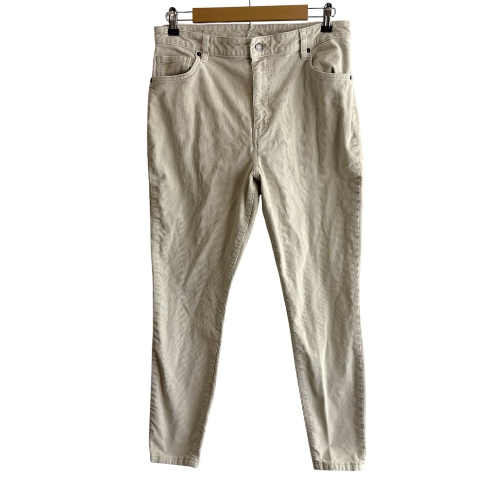 Patagonia Women’s 32 Ivory Stone Color Corduroy Skinny Jeans Granola Neutral